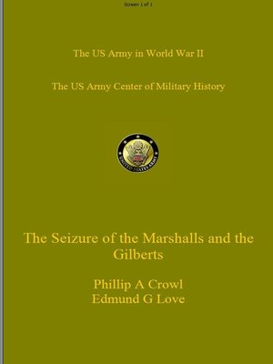 cover image of The Seizure of the Marshalls and the Gilberts